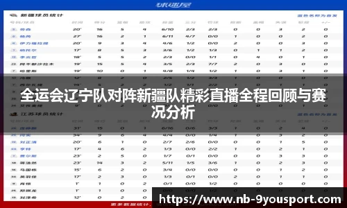 全运会辽宁队对阵新疆队精彩直播全程回顾与赛况分析